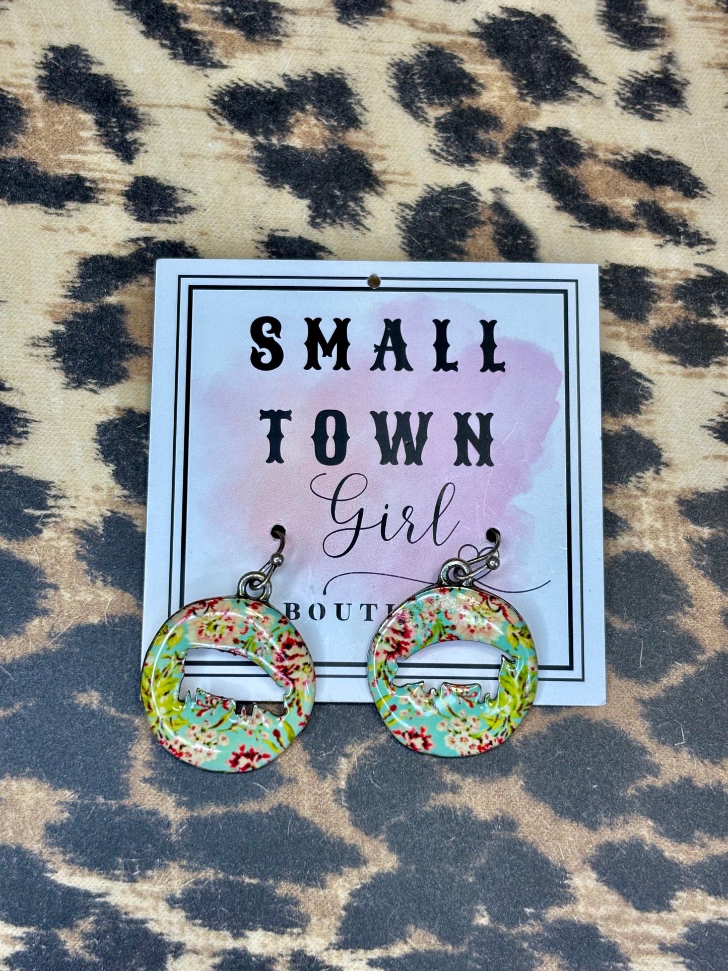 Pig Floral Earrings
