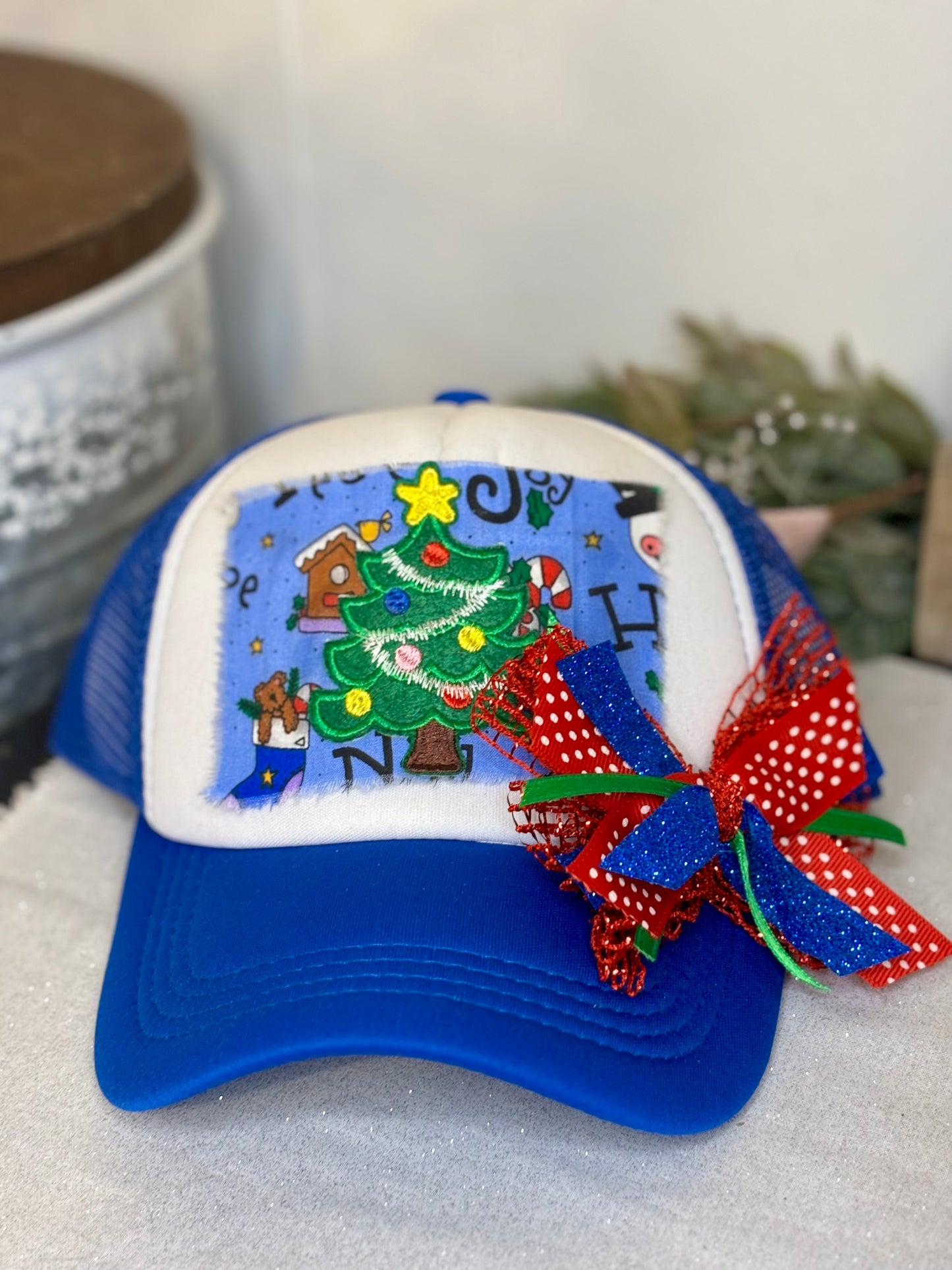 Blue Christmas Hat