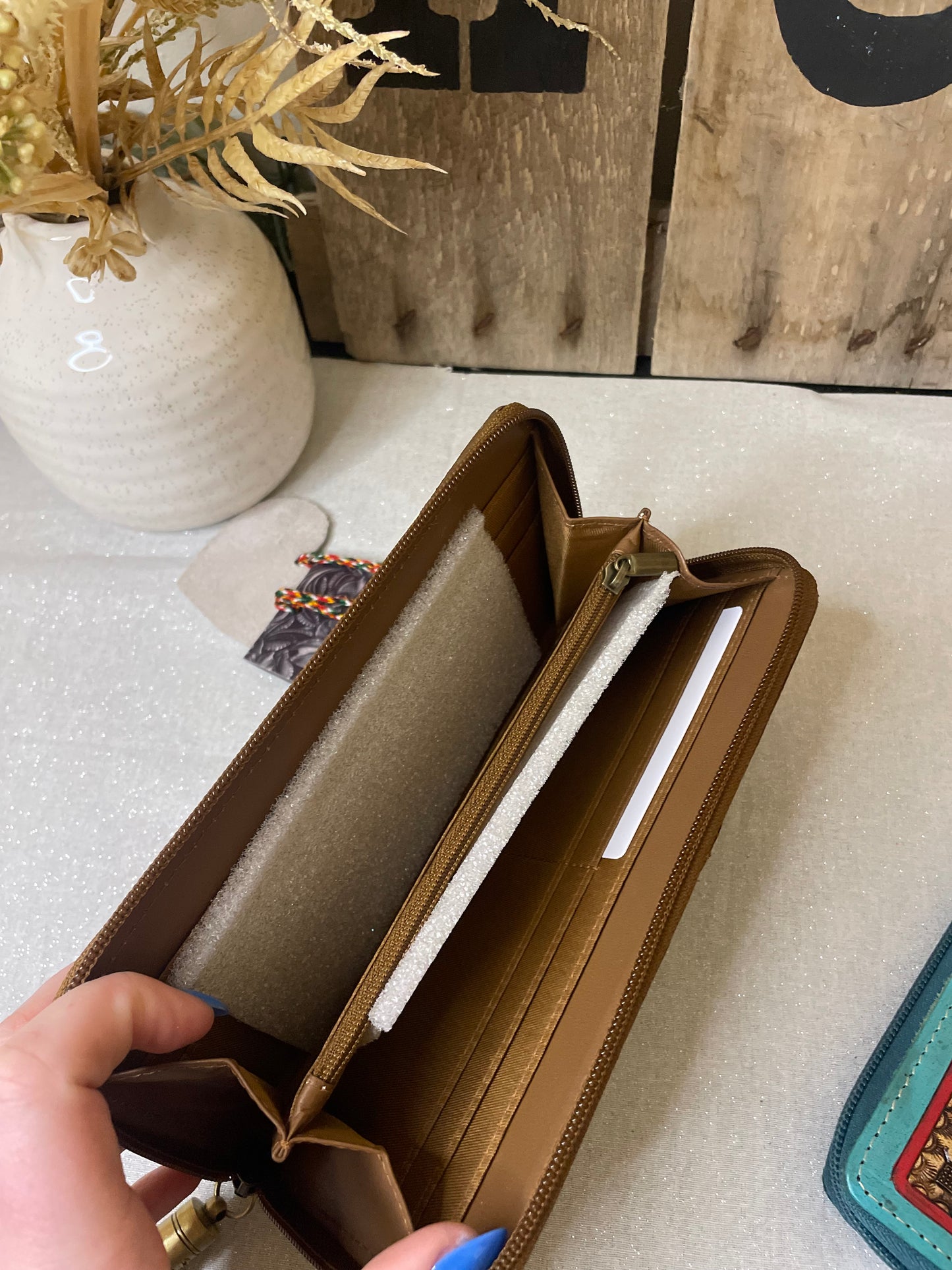 White Miss Western Wallet