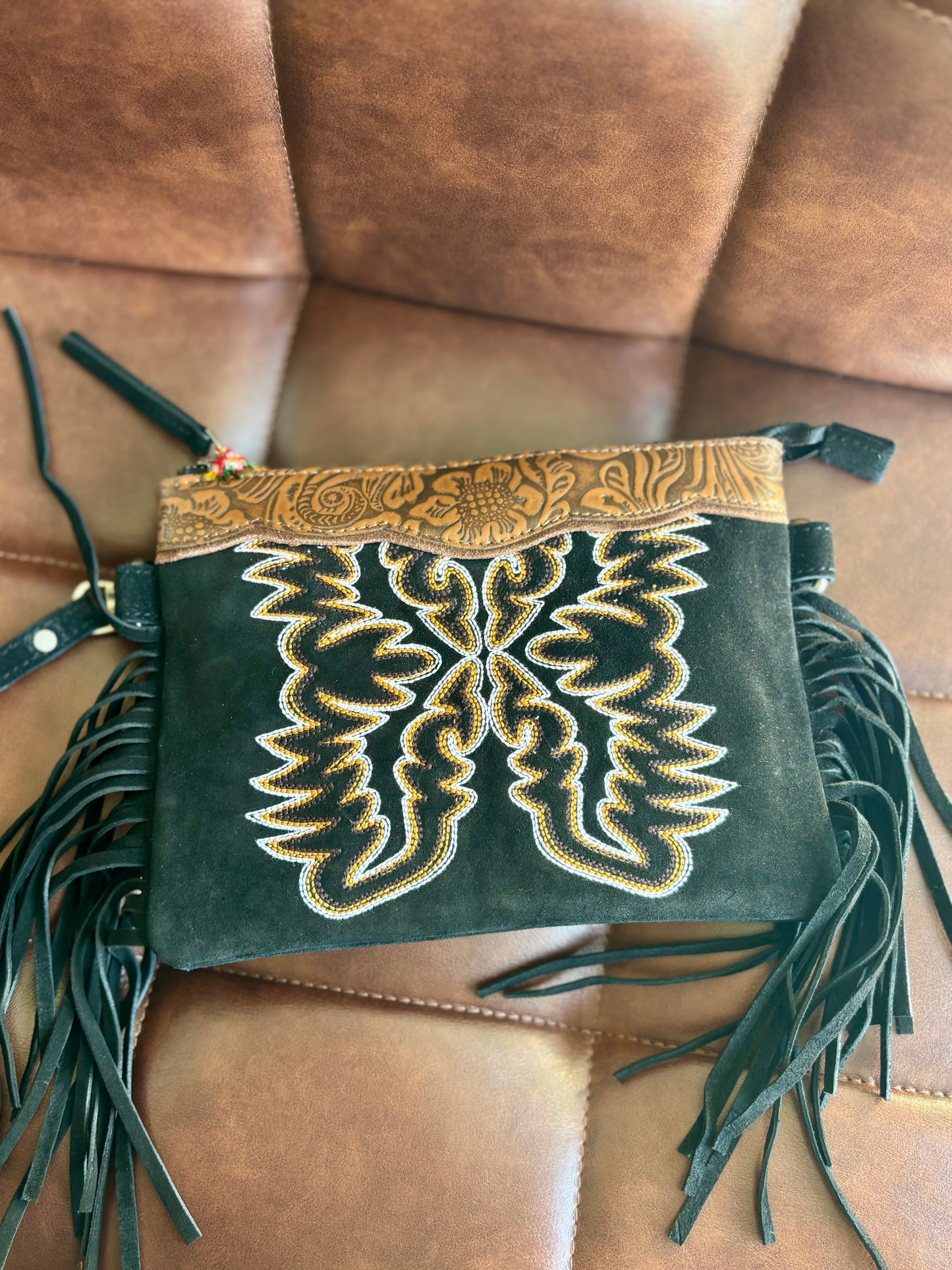 Boot Stitch Wristlet / Purse