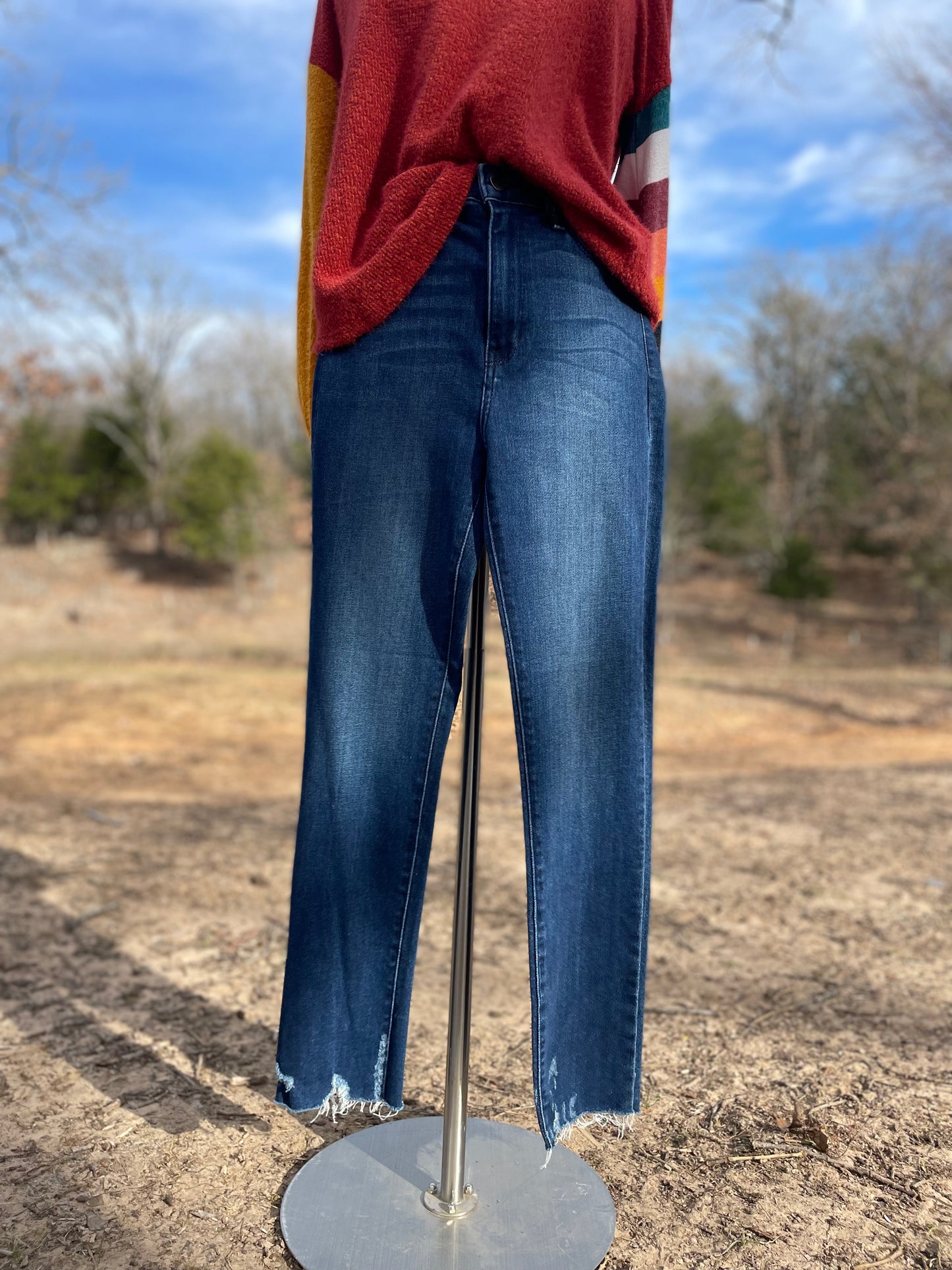 Dark Denim Jeans Slim straight fit