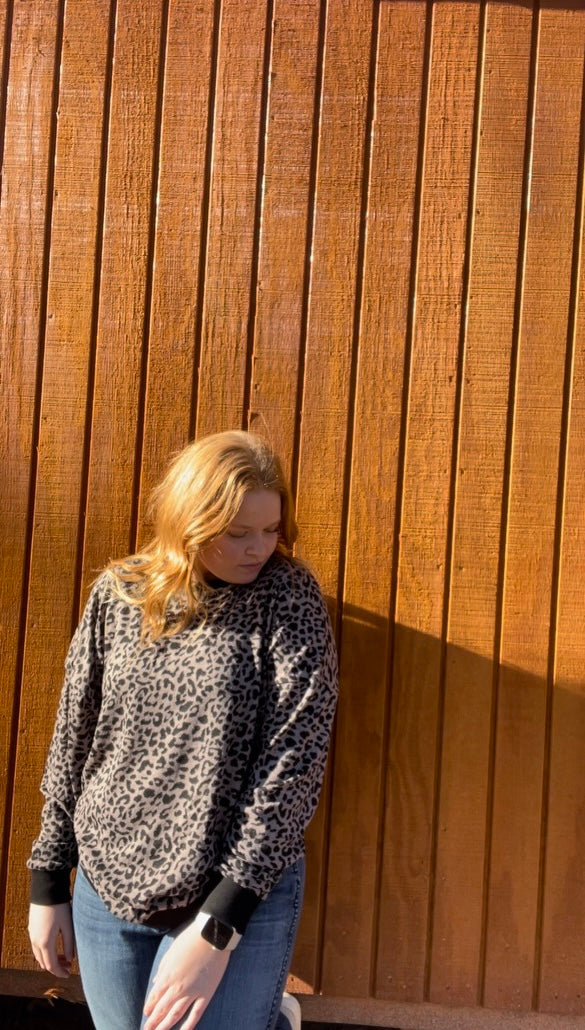 Grey Cheetah Long sleeve