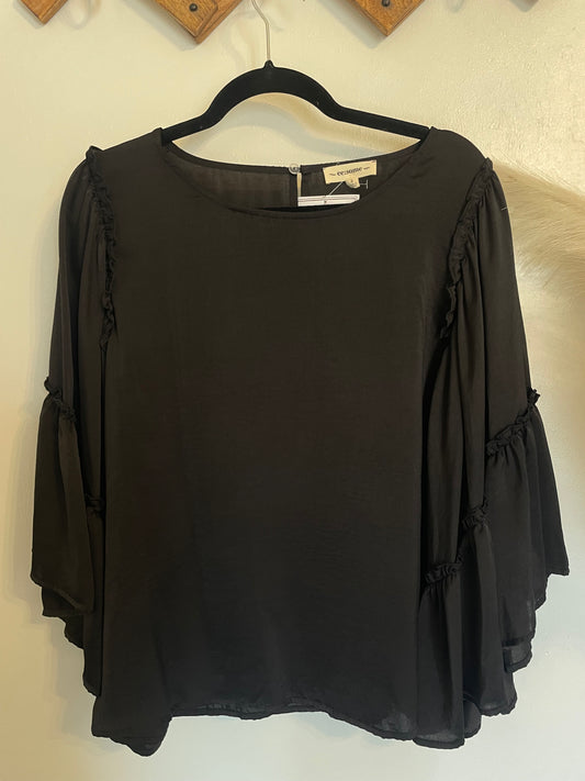 SALE | Black Bell Sleeve | SMALL