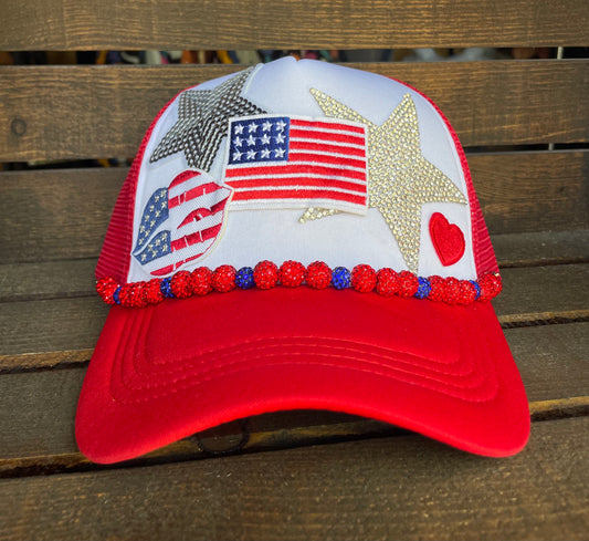 Stars and Stripes Trucker Hat