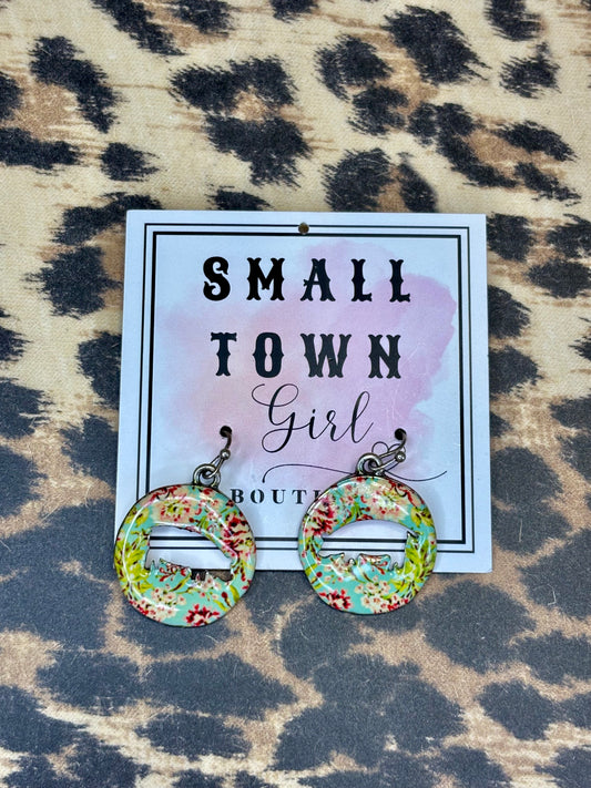 Pig Floral Earrings