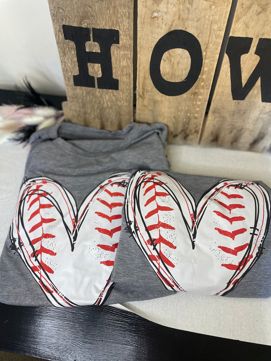 Heart Baseball Tee