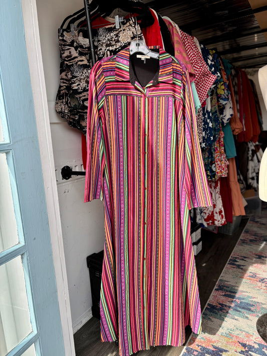 Striped & Floral Duster