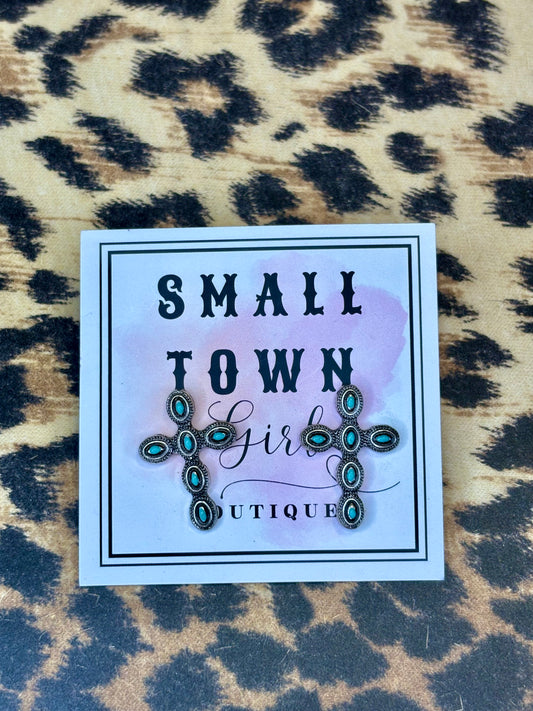 Cross Stud Earrings