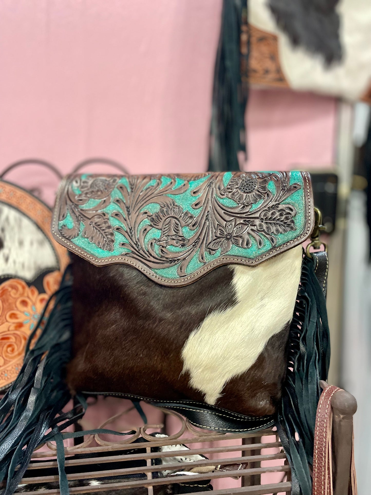 Tooled & Turquoise Purse