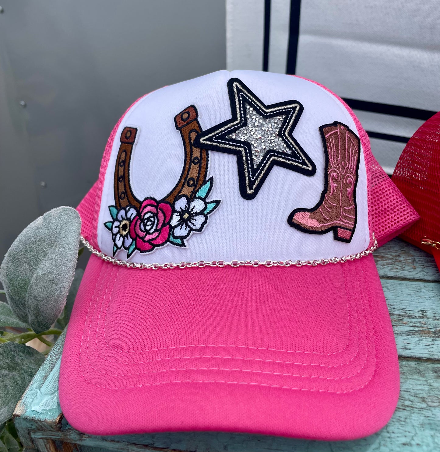 Pink Western Trucker Hat