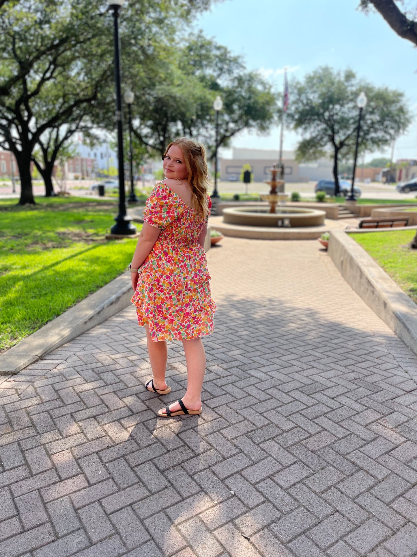 The Pop of Floral Dress