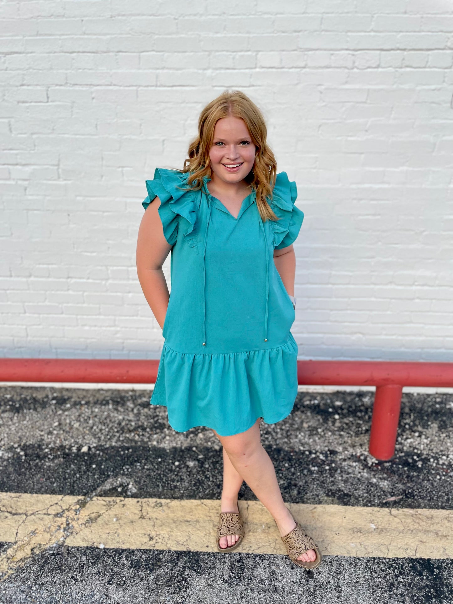 Day Dream Teal Dress