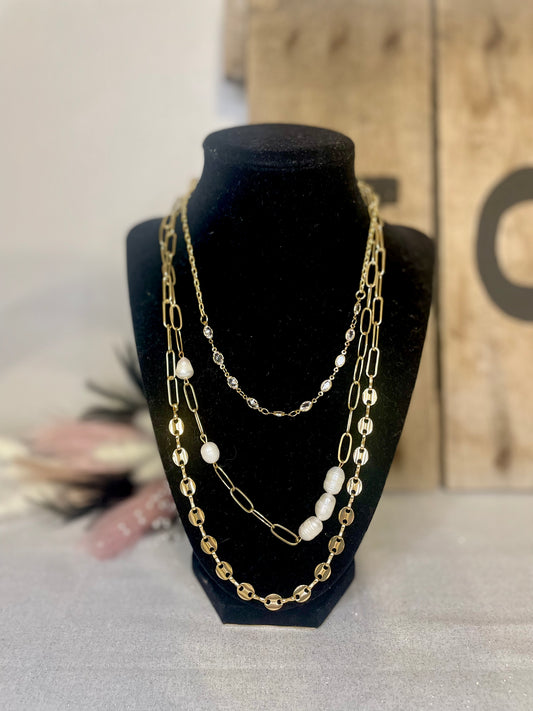 Layered Gold Necklace