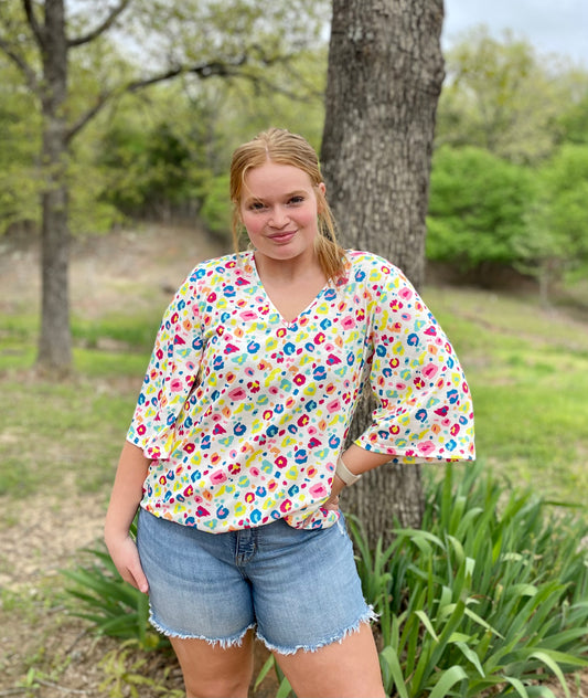 Rainbow Cheetah Top