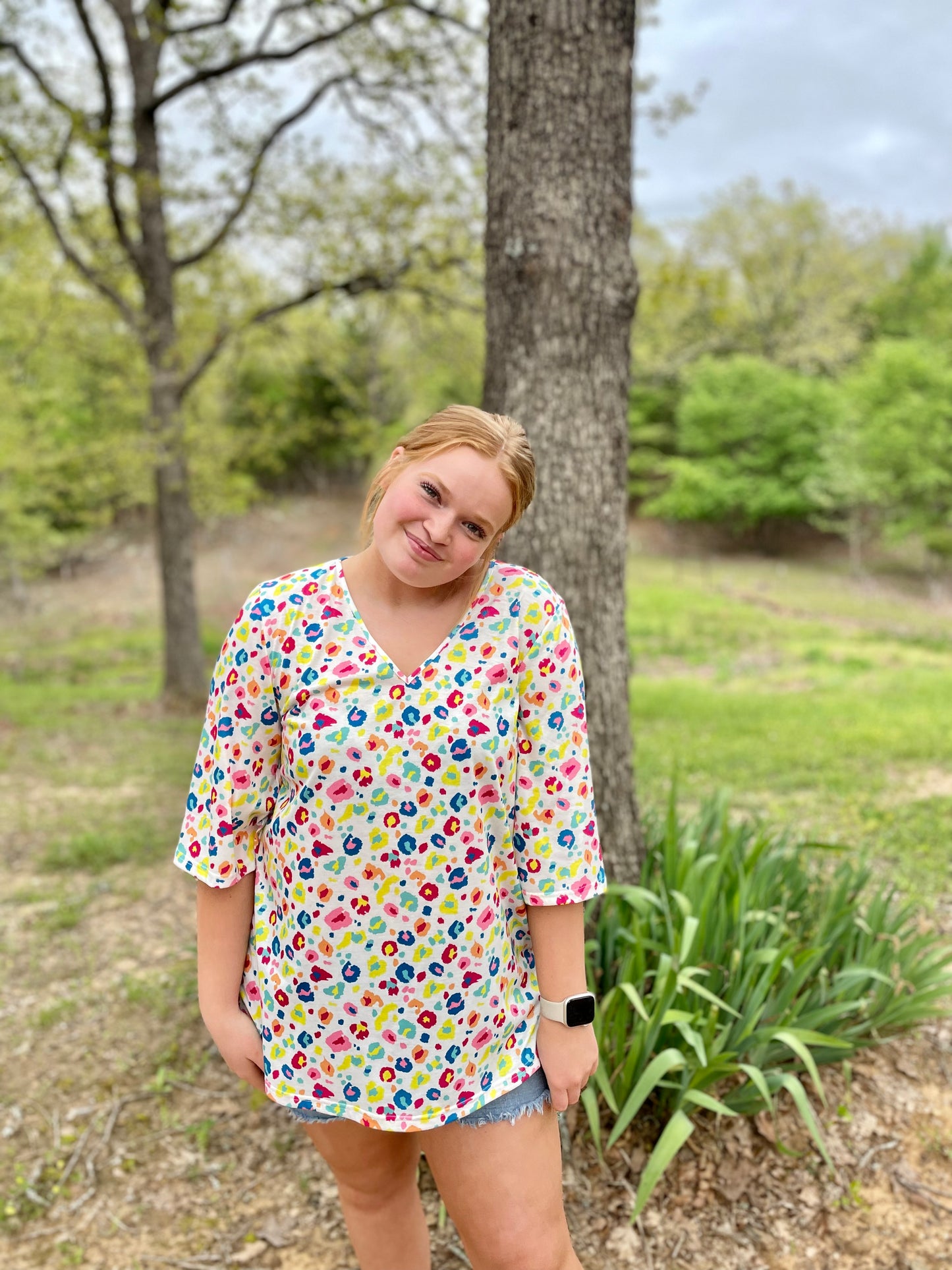 Rainbow Cheetah Top