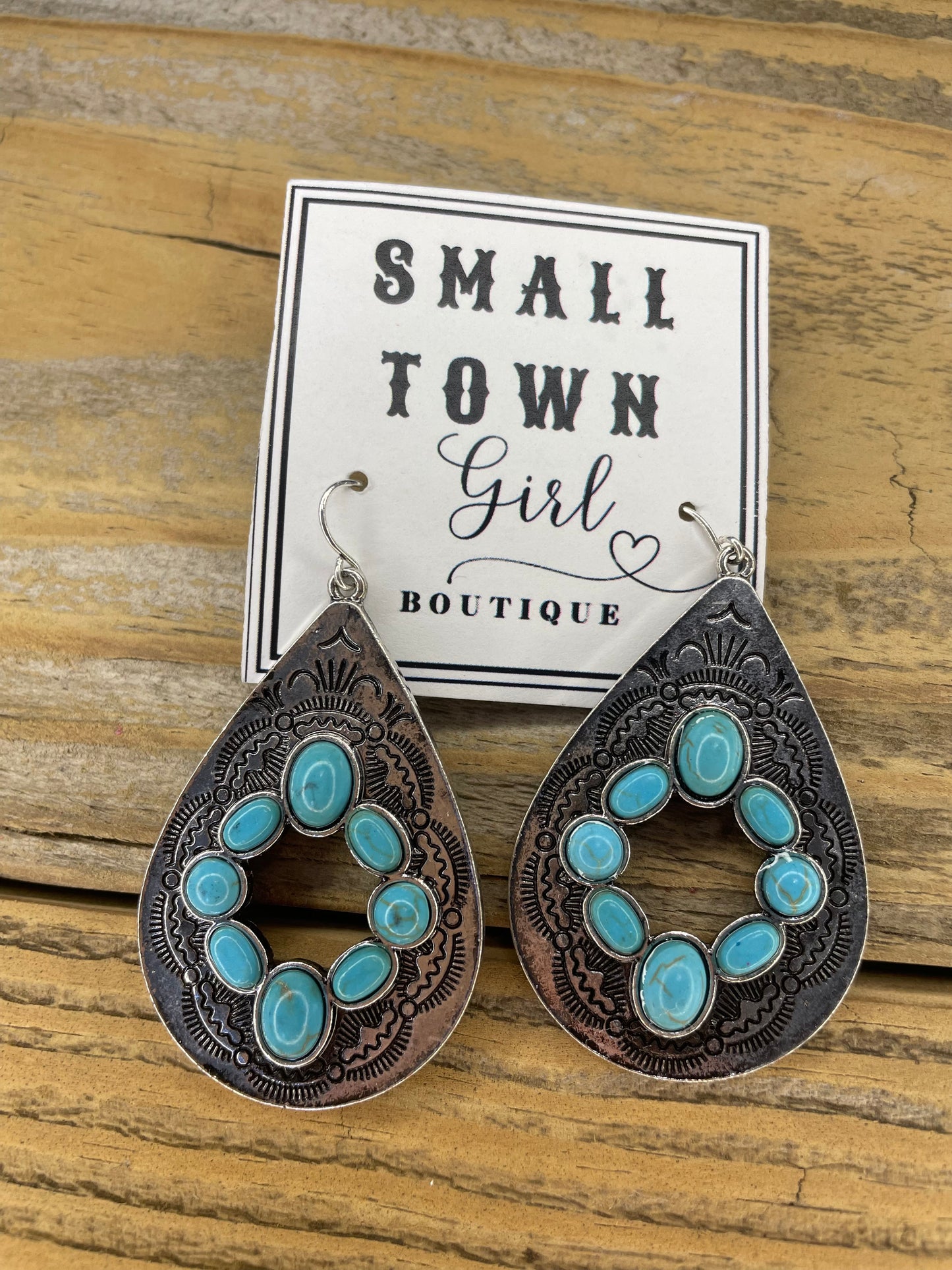 Turquoise teardrop Earrings