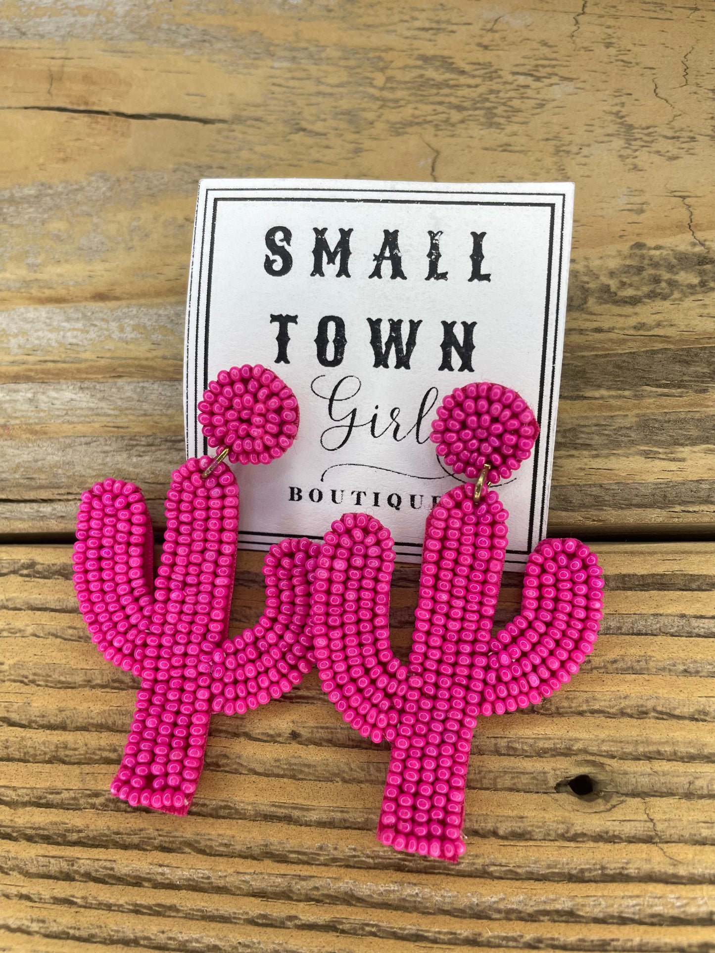 Pink Beaded Cactus