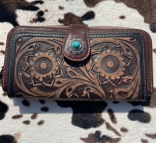 Turquoise Stone Wallet